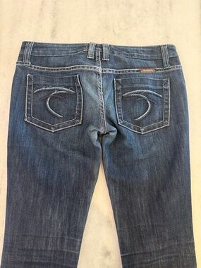 Frankie B. Women's Dark Blue Straight-Leg Jeans